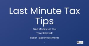 Last Minute Income Tax Tips