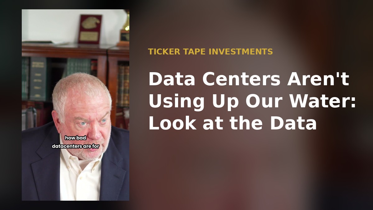 Data Centers Aren’t Using Up Our Water: Look at the Data