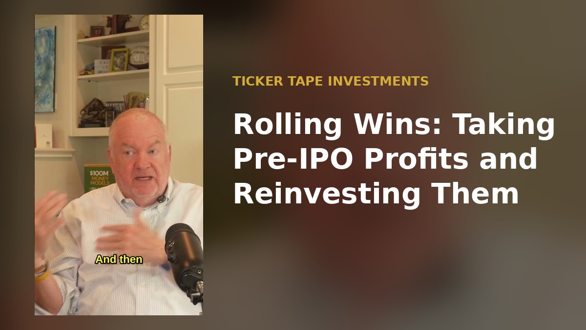 Rolling Wins: Taking Pre-IPO Profits and Reinvesting Them