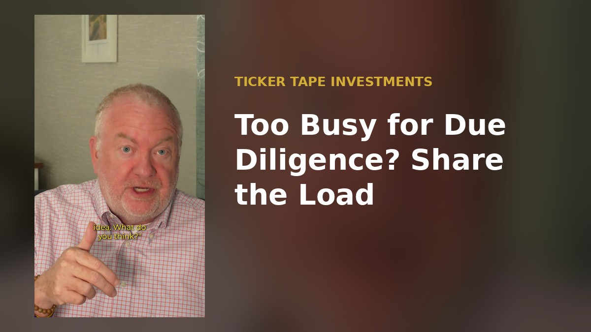 Too Busy for Due Diligence? Share the Load
