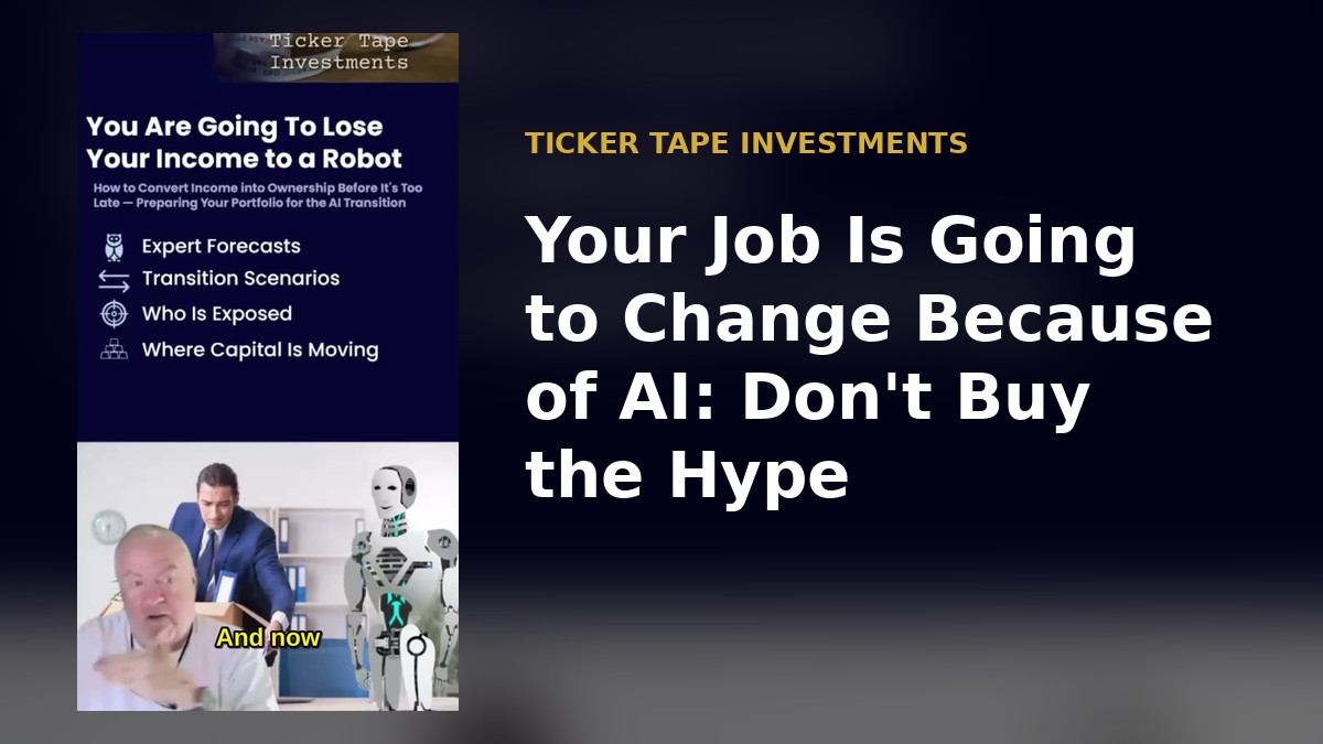 Your Job Is Going to Change Because of AI: Don’t Buy the Hype